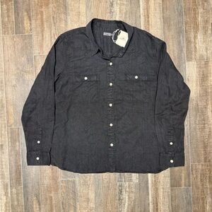 Faherty Linen Blend Button-down Durango
Black Long Sleeve Shirt
